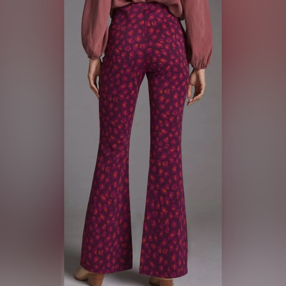 Anthropologie Purple and Orange Animal Print Trousers Size XS sku#83 - Picture 9 of 9